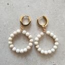 Kolczyki DONUTS kamień rzeczny