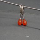 Karneol - kolczyki 08