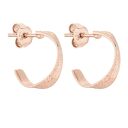 Kolczyki wstążki z różowego złota