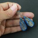 Kolczyki Meaya - agat i oksydowane srebro