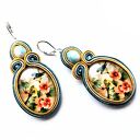 Dwa Ptaki kolczyki sutasz