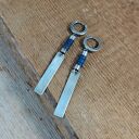 Blaszki z lapis lazuli - kolczyki