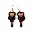 Kolczyki sutasz Nane Sutasz serca walentynki