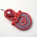 Bloody kolczyki sutaszowe