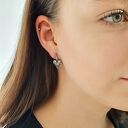 Kolczyki srebrne serduszka oksydowane II