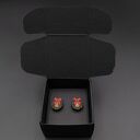 Kolczyki drewniane ŚWIĄTECZNY WIANEK