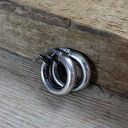 Kolczyki - koła ze srebra 925 oksydowanego (1,8 cm) - Irart
