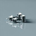 Morskie kolczyki wkrętki kwadratowe