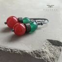 Kolczyki Red & Green