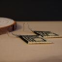 Kolczyki stal chirurgiczna - romby