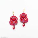 blin blink - czerwone kolczyki soutache