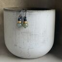 Kolczyki Forest Little Birds z agatem indyjskim i jadeitem - handmade