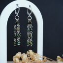 Kolczyki stal chirurgiczna - turkus afrykański