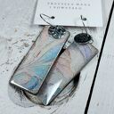 Morskie kolczyki decoupage z żywicą - lekkie i eleganckie wiszące