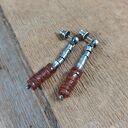 Kolczyki - surowy hessonit