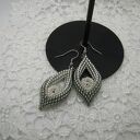 Kolczyki romby z kryształkami Swarovski
