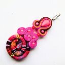 Pink Masai kolczyki sutasz