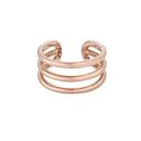 kolczyki hand made potrójna nausznica z różowego złota