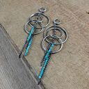 Długie kolczyki z turkusu