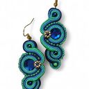 Kolczyki sutasz Nane Sutasz rękodzieło