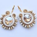 Kolczyki haftowane sutasz Soleil - blask w Twoich uszach