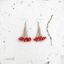 Koral czerwony kolczyki