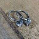 Koła z sercem - kolczyki II