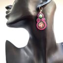 Rose Garden kolczyki sutaszowe