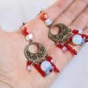 Kolczyki boho Frida - Biedny erudyta, nikt o życie go nie pyta
