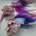 Kolczyki kolorowe pióra boho bardzo spektakularna niezwykle widoczne z serii tej
