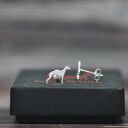 Whippet - kolczyki sztyfty ze srebra próby 925