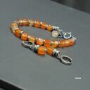 karneol-sześciany - kolczyki 02