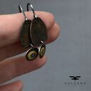 Kolczyki Polne Kwiaty - Rustic Brown & Ochre