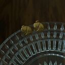 Złote retro kolczyki