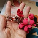 Kolczyki etno wiszące kwiatowe Boho Box X1 - lekkie handmade