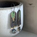 Z Leśnej Krainy - wiszące kolczyki kwiatowe z mosiądzu, srebra 925 i Swarovski