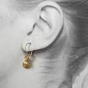 Kolczyki NEO rustic okrąg mosiądz