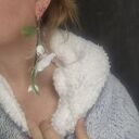 Kolczyki leciutkie boho rękodzieło polecam