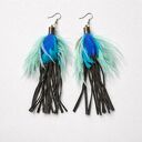 Dlugie kolczyki pióra polecam