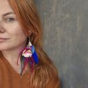 Kolczyki kolorowe pióra boho - spektakularna biżuteria na co dzień