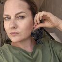 Kolczyki czarne tulipany boho - lekkie i ręcznie robione