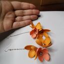 Lekkie żółte kolczyki w kwiaty - Ruda Klara, handmade