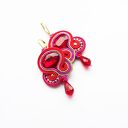 blin blink - czerwone kolczyki soutache