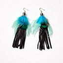 Dlugie kolczyki pióra polecam