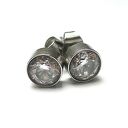 Kolczyki z cyrkoniami 5 mm - stal szlachetna