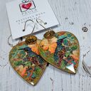 Kolczyki decoupage