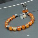 karneol-sześciany - kolczyki 02