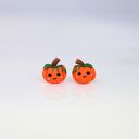 Urocze kolczyki dynie na Halloween - rozmiar 12 mm, stal chirurgiczna