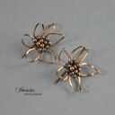 Copper flower - kolczyki