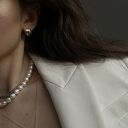 Złote retro kolczyki